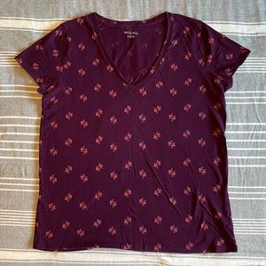 Merona birdy v-neck tee